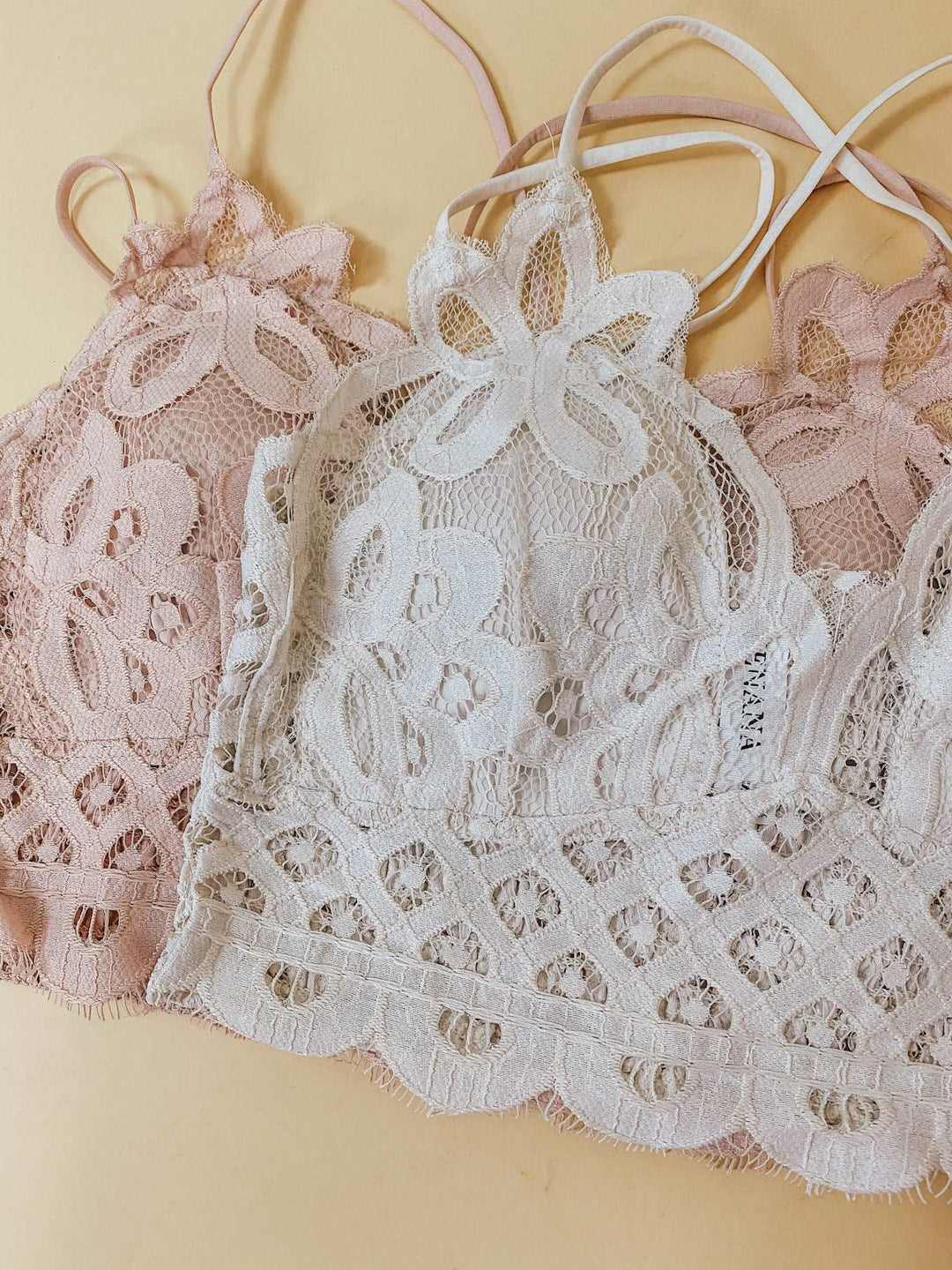 CALLIE LACE BRALETTE - DUSTY BLUSH