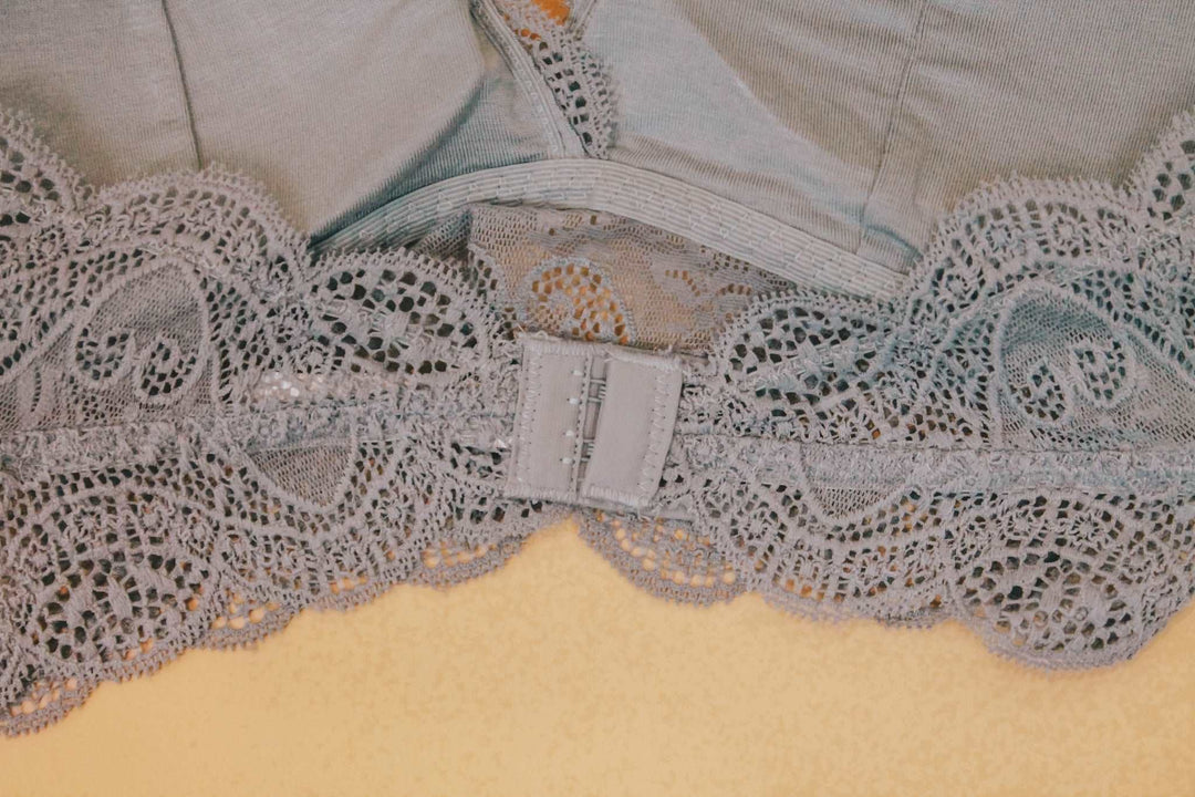 BLAIR LACE BRALETTE- BLUE GREY