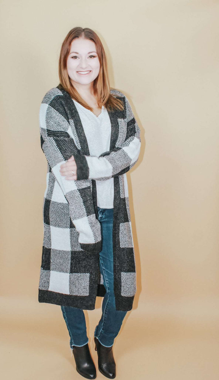 ASPEN CHECKERED CARDIGAN