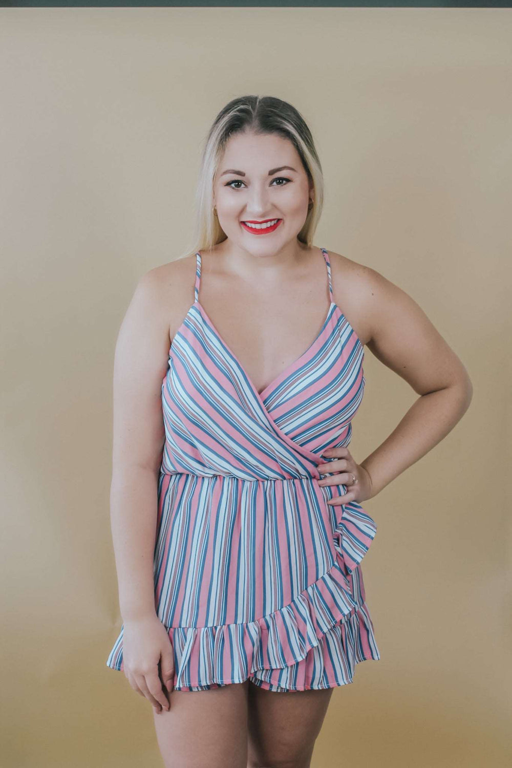 AMUSEMENT STRIPED ROMPER - Brinisity