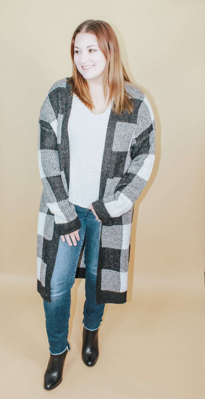 ASPEN CHECKERED CARDIGAN