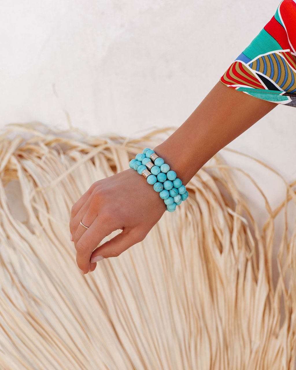 KARMA BEADED BRACELET - TURQUOISE