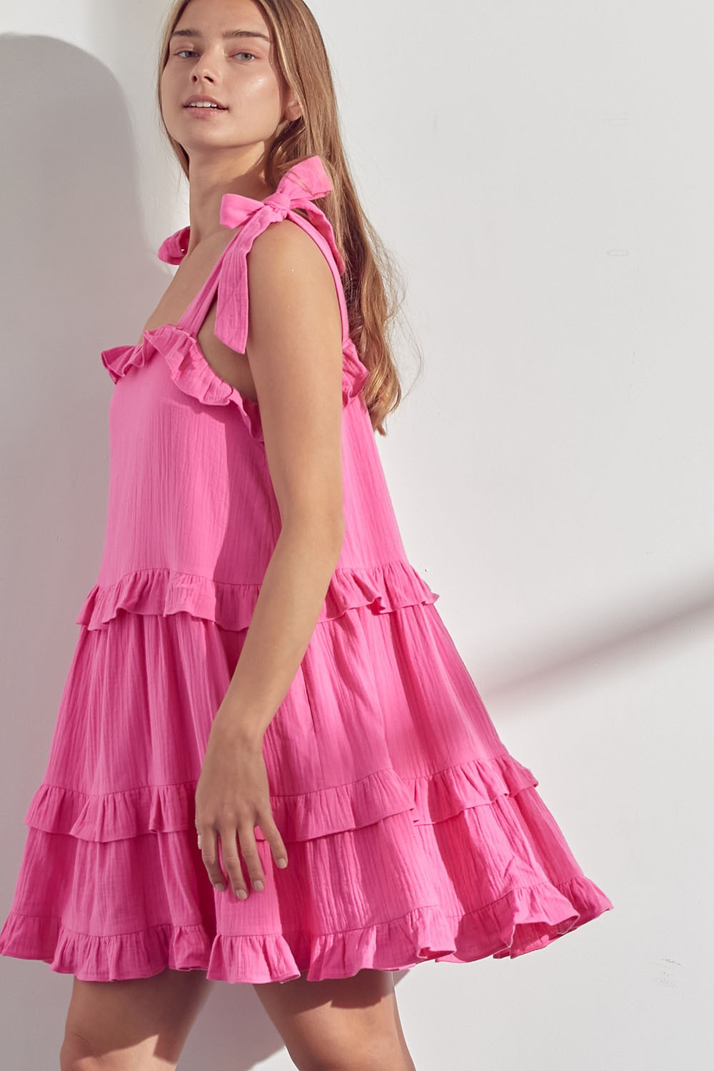 AMELIA TIERED RUFFLE DRESS