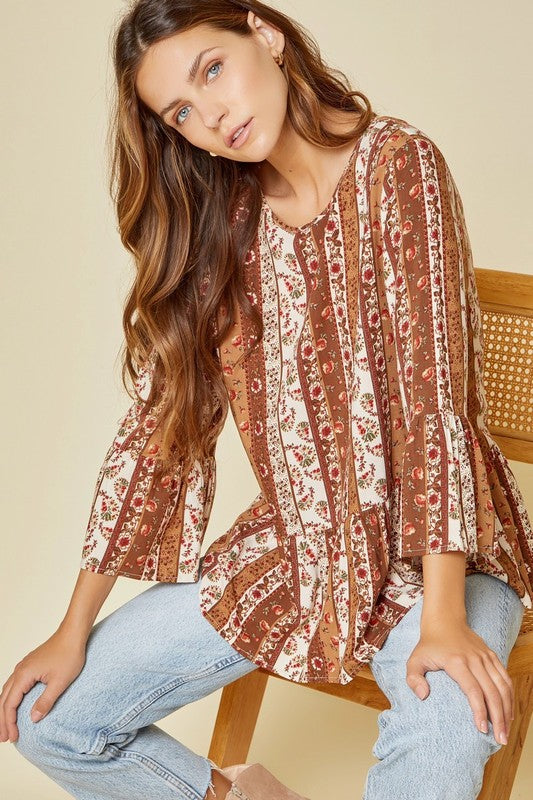 ANDREE FLARE BLOUSE
