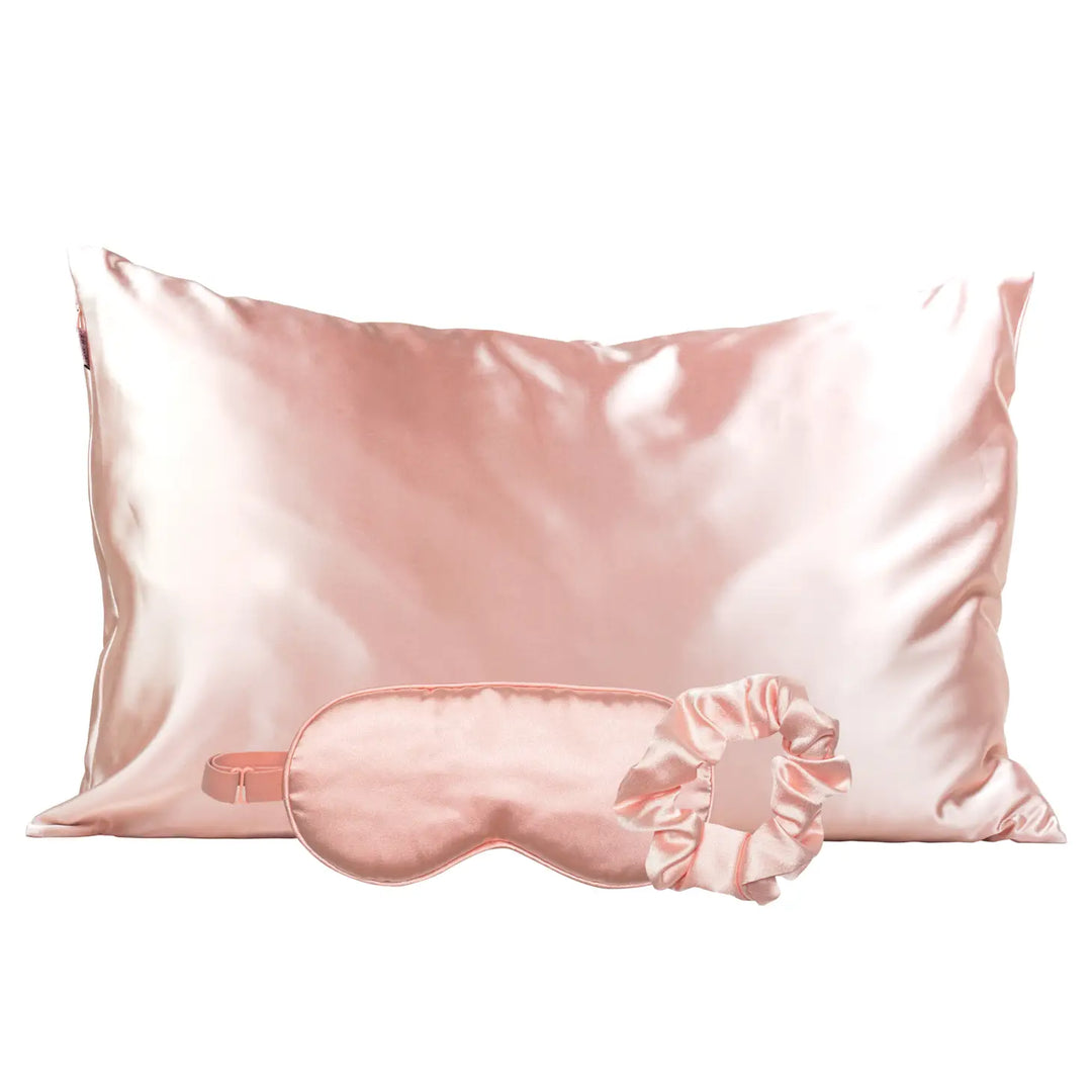 SATIN SLEEP SET - BLUSH