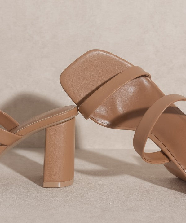 KHLOE MODERN STRAPPY HEEL TAUPE