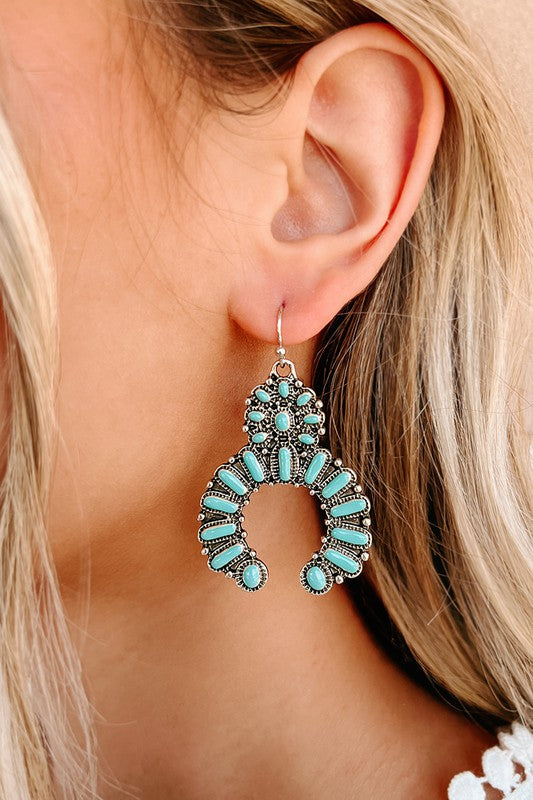 CASH DROP EARRINGS - TURQUOISE