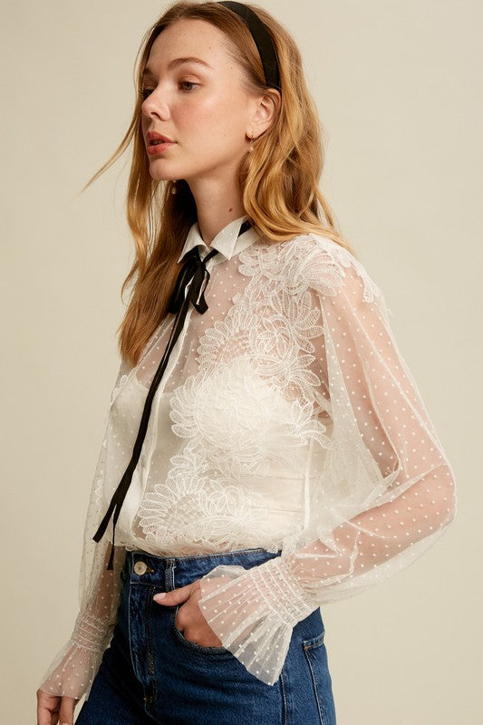 HARRIET LACE BLOUSE