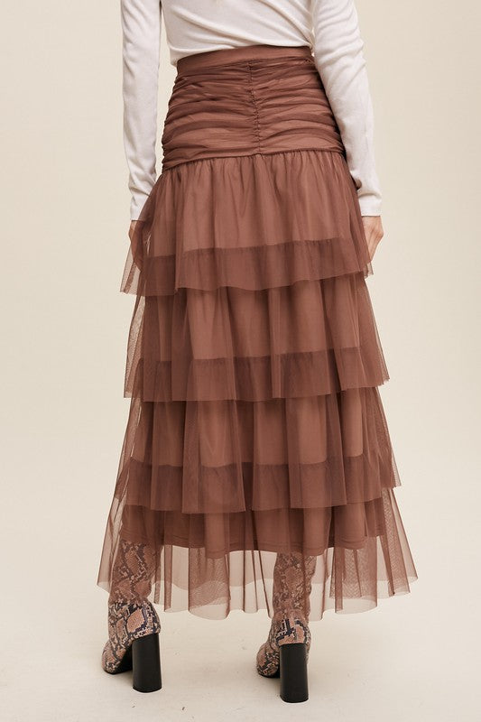 BECKY CINCHED MAXI SKIRT