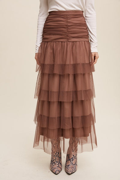 BECKY CINCHED MAXI SKIRT