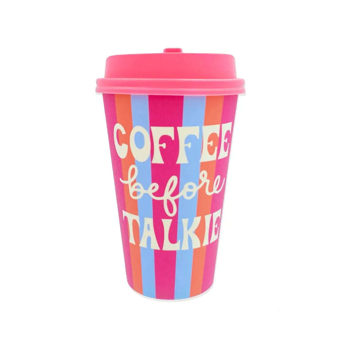 "COFFEE BEFORE TALKIE" TO GO CUP SET