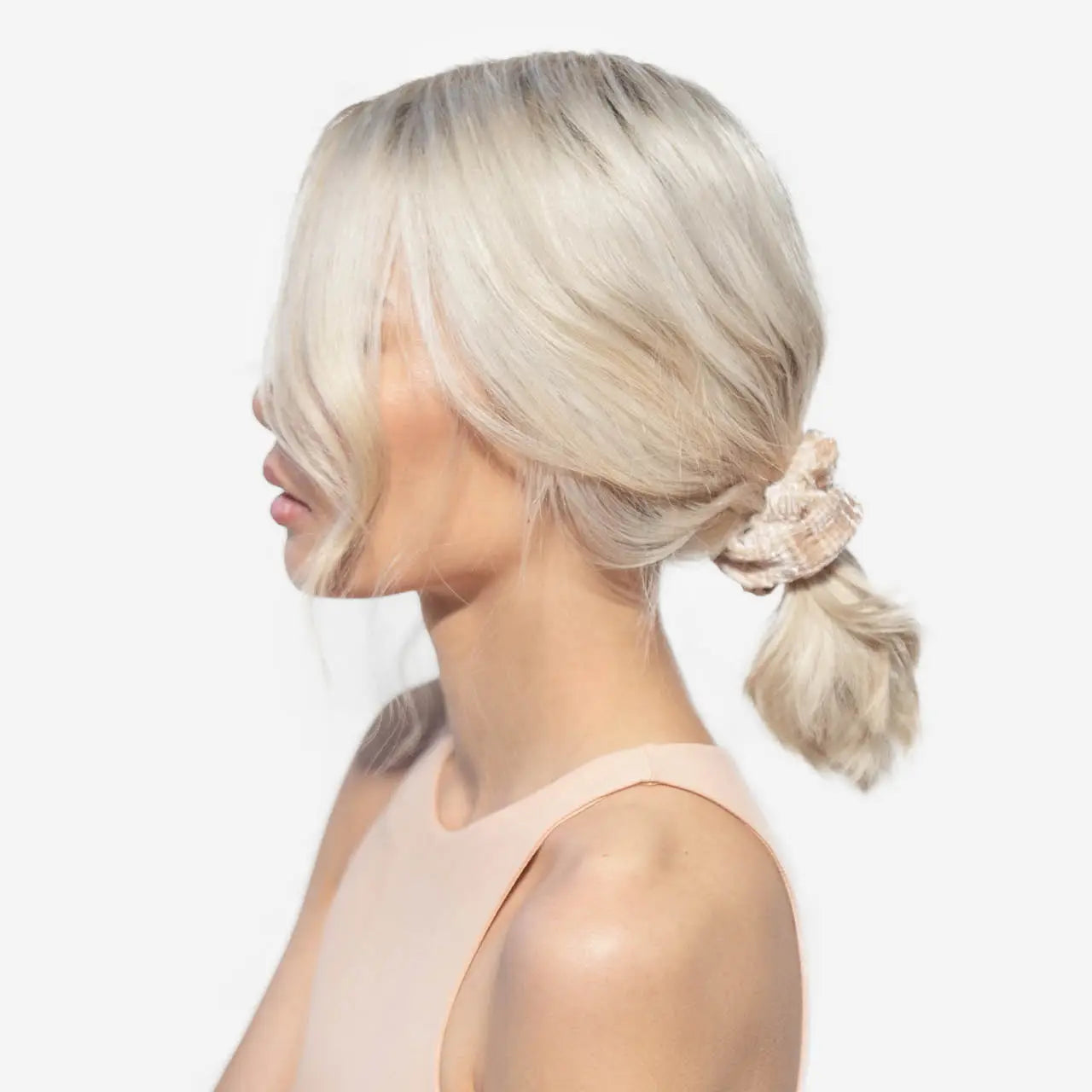 ASSORTED TEXTURED SCRUNCHIES 5PC SET