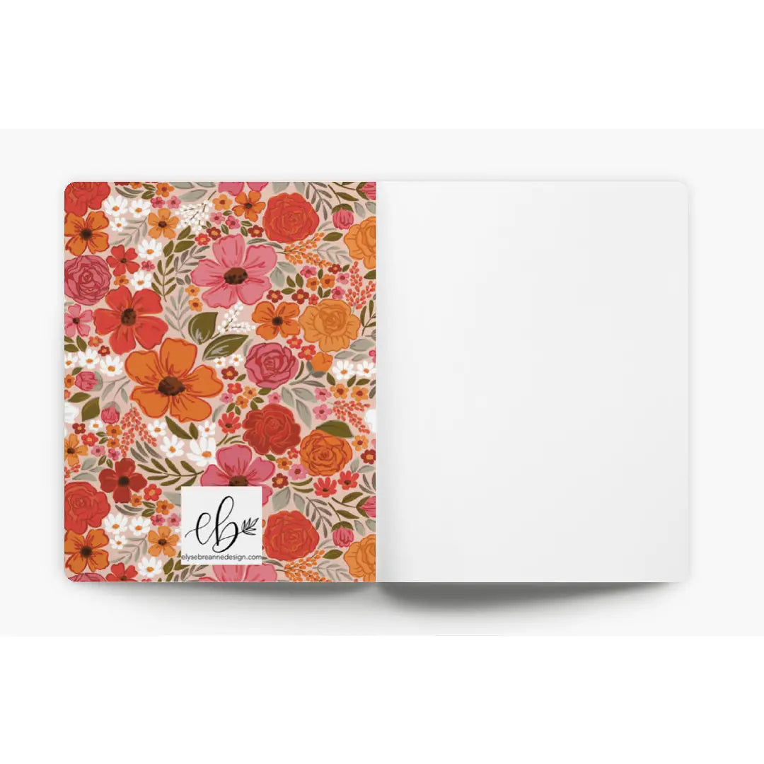 ROSEWOOD BLOOMS NOTES LINED JOURNAL