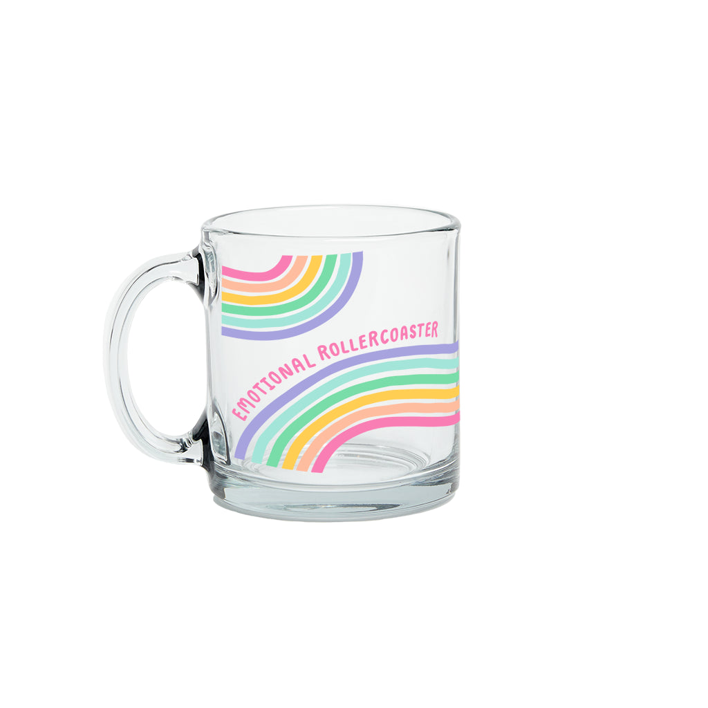 "EMOTIONAL ROLLERCOASTER" GLASS MUG