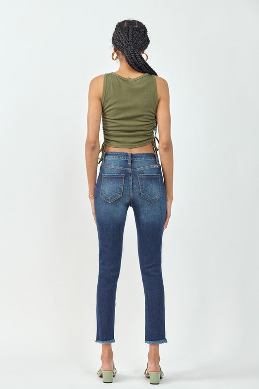 TILLEY FRAYED ANKLE HIGH WAISTED SKINNY