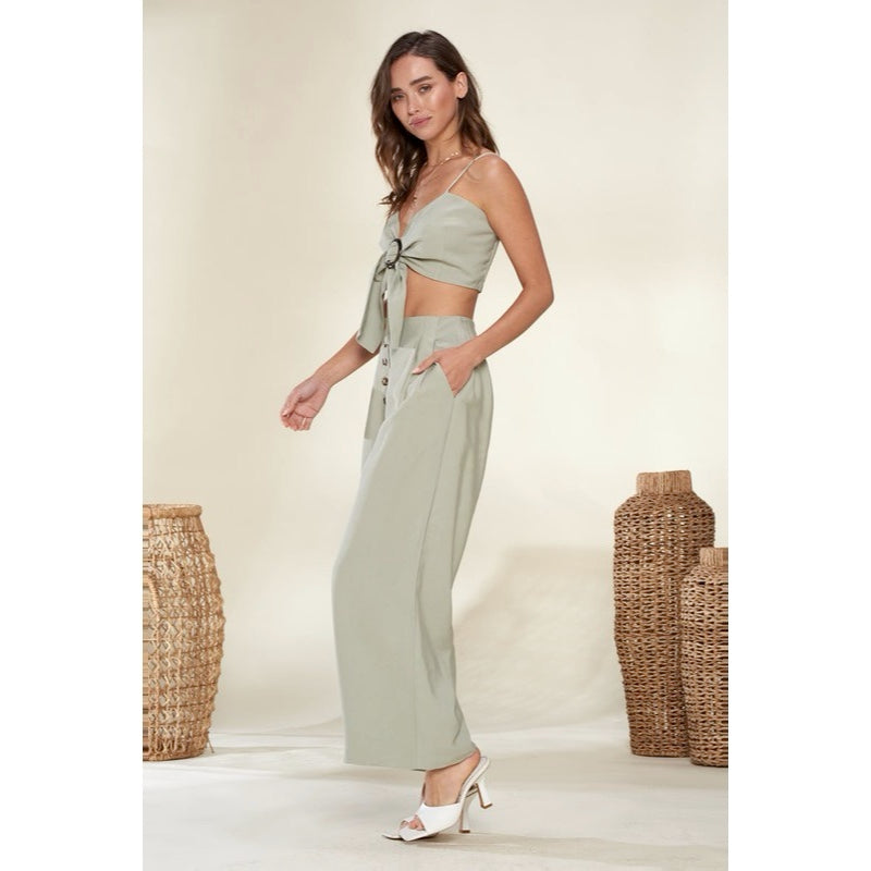 GRACIE WIDE LEG HIGH WAISTED PANTS