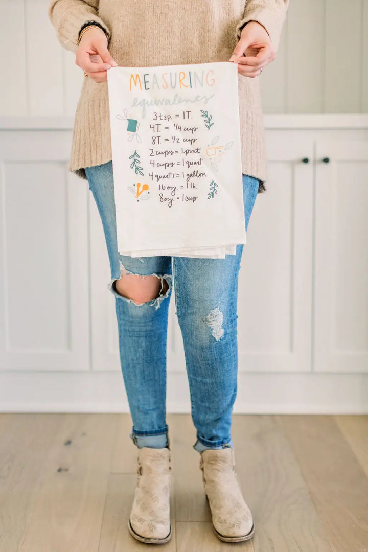 MEASURING EQUIVALENTS - FLOUR SACK TOWEL