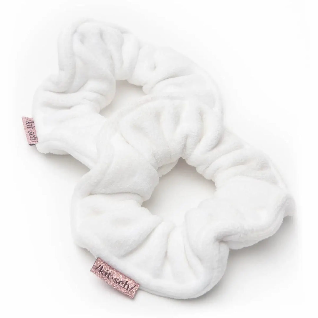 TOWEL SCRUNCHIES - WHITE