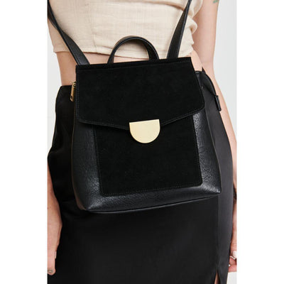 CLAUDETTE CROSSBODY BACKPACK - BLACK