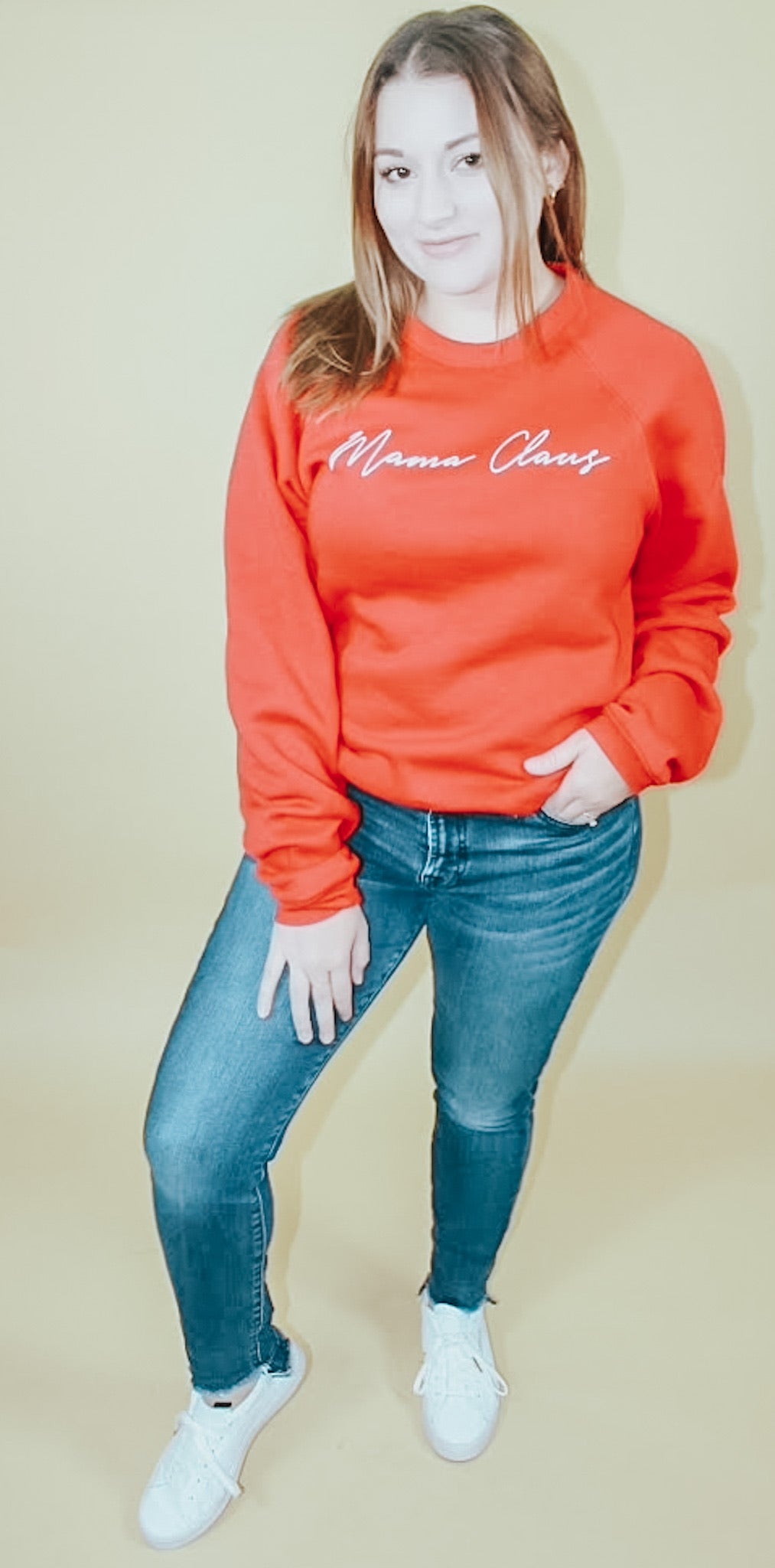 MAMA CLAUS PULLOVER SWEATSHIRT