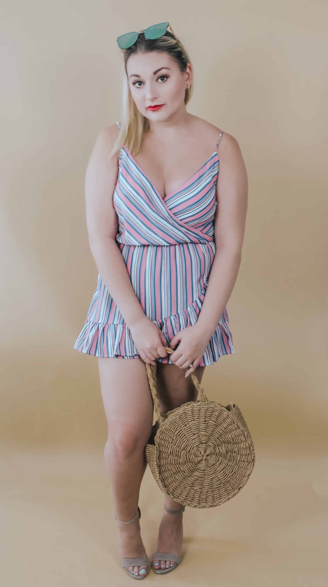 AMUSEMENT STRIPED ROMPER - Brinisity