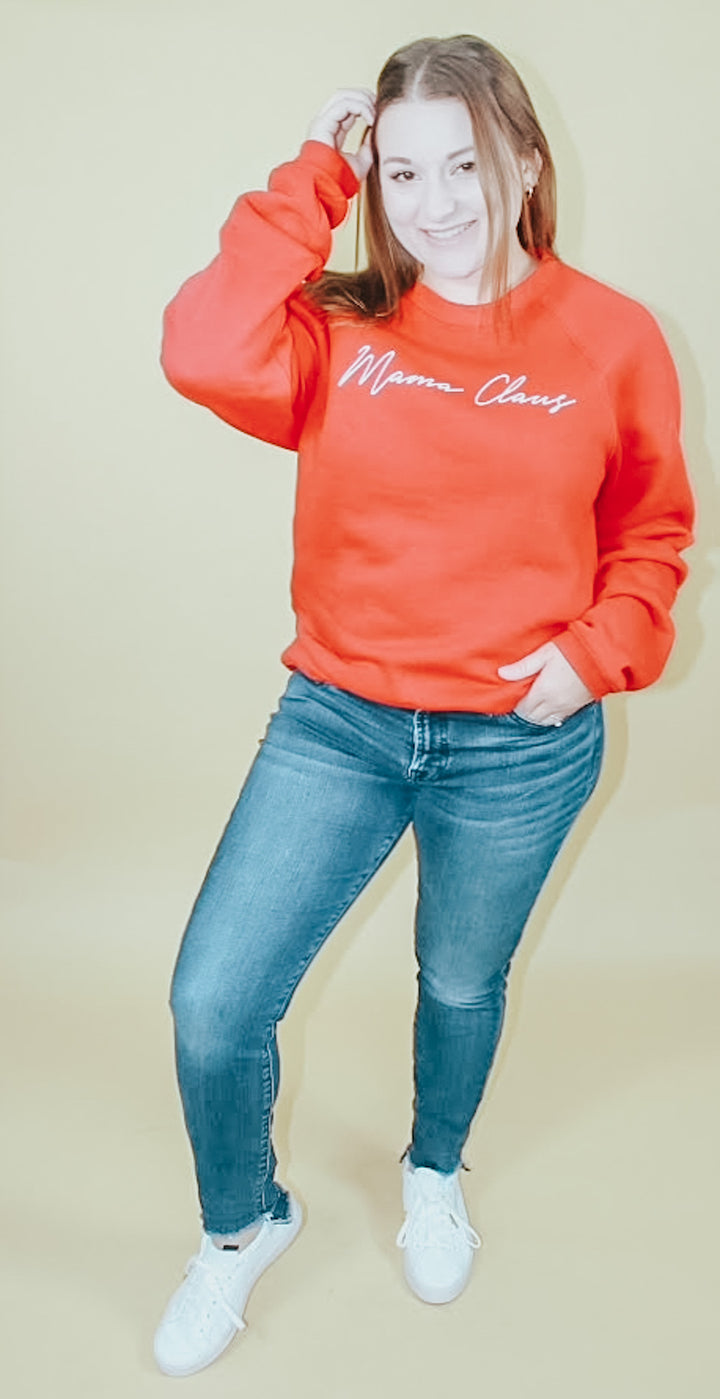 MAMA CLAUS PULLOVER SWEATSHIRT