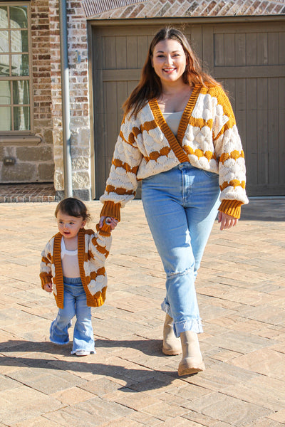 THE ELEANOR MOMMY + ME BUBBLE CARDIGAN